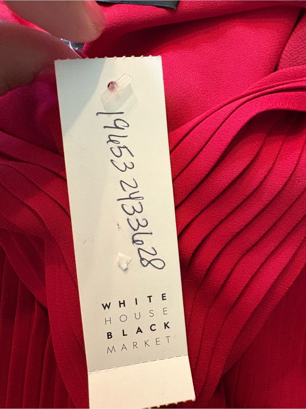 WHBM Red Blouse 12 - Picture 4 of 7